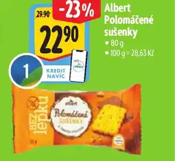 Albert Albert Polomáčené sušenky nabídka