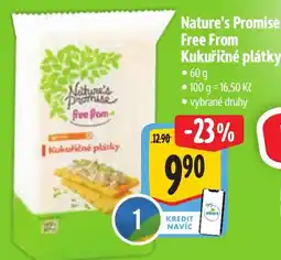 Albert Nature's Promise Free From Kukuřičné plátky nabídka