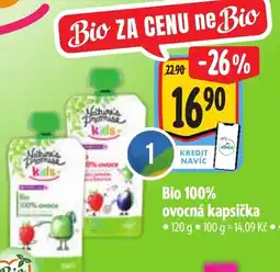 Albert Nature's Promise Kids Bio 100% ovocná kapsička nabídka