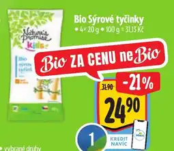 Albert Nature's Promise Kids Bio Sýrové tyčinky nabídka