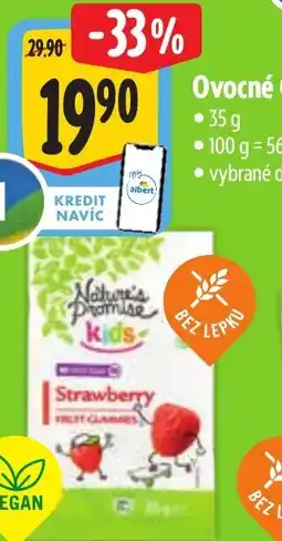 Albert Nature's Promise Kids Ovocné Gummies nabídka