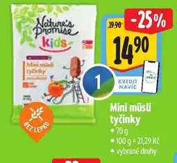 Albert Nature's Promise Kids Mini müsli tyčinky nabídka