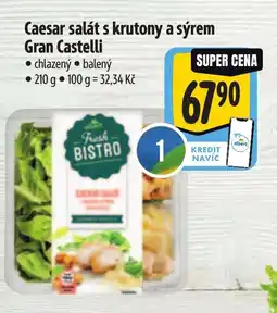 Albert Caesar salát s krutony a sýrem Gran Castelli nabídka