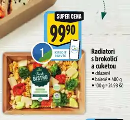 Albert Radiatori s brokolicí a cuketou nabídka