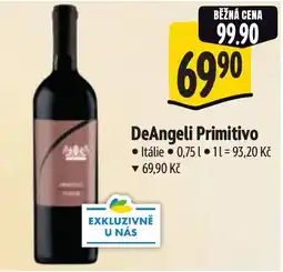 Albert DeAngeli Primitivo nabídka