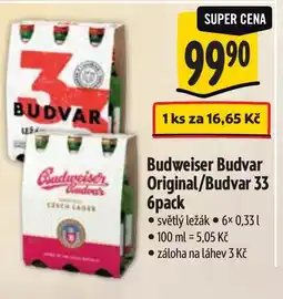 Albert Budweiser Budvar Original/Budvar 33 nabídka