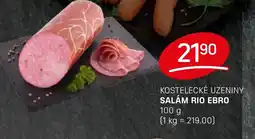 Flop Kostelecké Uzeniny Salám Rio ebro nabídka