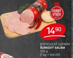 Flop Kostelecké Uzeniny šunkový salám nabídka