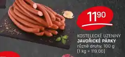 Flop Kostelecké Uzeniny Javořické párky nabídka