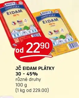 Flop MADETA Jč eidam plátky 30-45% nabídka