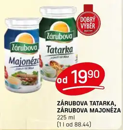 Flop ZÁRUBOVA Tatarka, ZÁRUBOVA majonéza nabídka