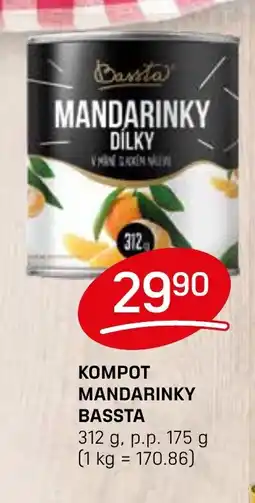 Flop BASSTA Kompot mandarinky nabídka