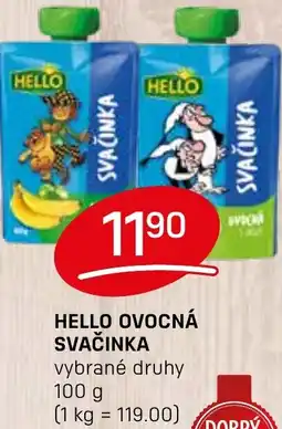 Flop HELLO Ovocná svačinka nabídka