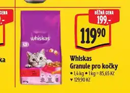 Albert Whiskas granule pro kočky nabídka
