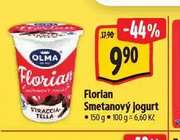 Albert Florian smetanový jogurt nabídka