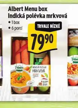 Albert Albert menu box polévka mrkvová nabídka