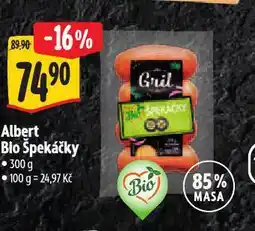 Albert Bio špekáčky nabídka
