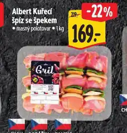 Albert Kuřecí špíz se špekem nabídka