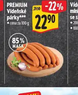 Albert Premium vídeňské párky nabídka
