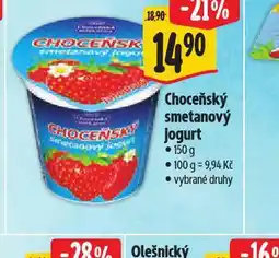 Albert Choceňský smetanový jogurt nabídka