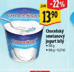 Albert Choceňský smetanový jogurt bílý nabídka