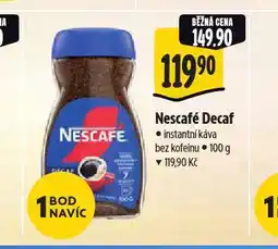 Albert Nescafé decaf instantní káva nabídka