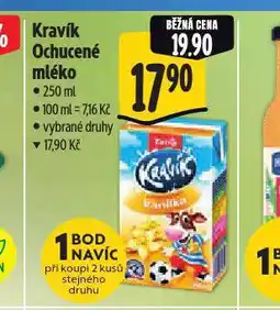 Albert Kravík ochucené mléko nabídka