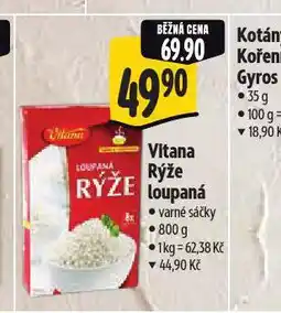 Albert Vitana rýže loupaná nabídka