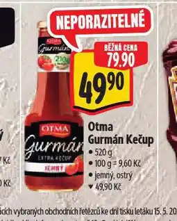 Albert Otma gurmán kečup nabídka