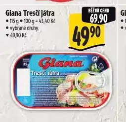 Albert Giana tresčí játra nabídka
