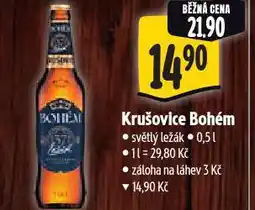 Albert Pivo krušovice bohém nabídka