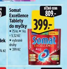 Albert Somat excellence tablety do myčky nabídka