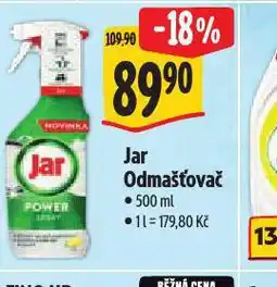 Albert Jar odmašťovač nabídka