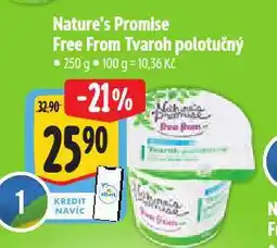 Albert Free from tvaroh polotučný nabídka