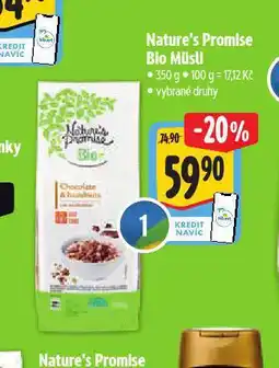 Albert Bio müsli nabídka
