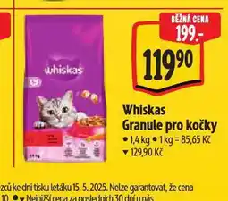 Albert Whiskas granule pro kočky nabídka