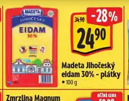 Albert Madeta jihočeský eidam 30% plátky nabídka