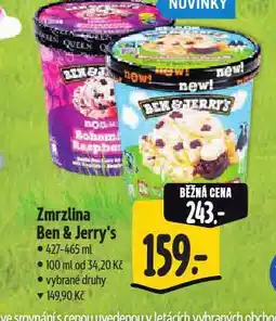 Albert Ben & jerry´s zmrzlina nabídka