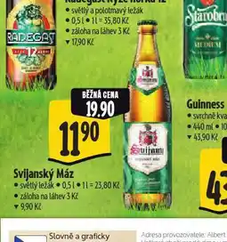 Albert Pivo svijanský máz nabídka