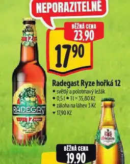 Albert Pivo radegast ryze hořká 12 nabídka