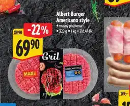 Albert Burger americano style nabídka