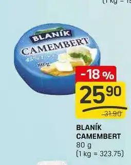 Flop BLANÍK CAMEMBERT 80 g nabídka
