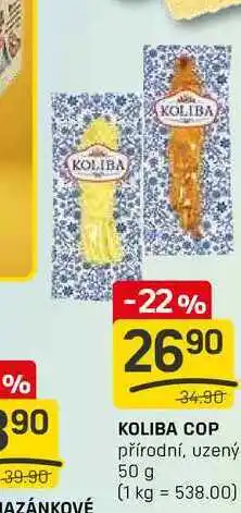 Flop KOLIBA COP přírodní, uzený 50 g nabídka