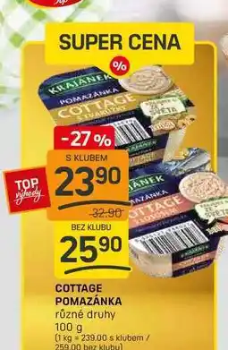 Flop COTTAGE POMAZÁNKA různé druhy 100 g nabídka