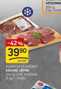 Flop KACHNÍ JÁTRA 500 g. VAK, mražené nabídka