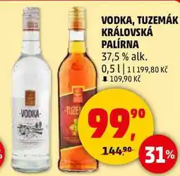 Penny Market VODKA, TUZEMÁK KRÁLOVSKÁ PALÍRNA 37,5% alk., 0,5 l nabídka