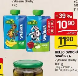 Flop HELLO OVOCNÁ SVAČINKA vybrané druhy 100 g nabídka