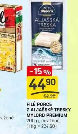 Flop FILÉ PORCE Z ALJAŠSKÉ TRESKY MYLORD PREMIUM 200 g nabídka