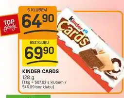 Flop KINDER CARDS 128 g nabídka