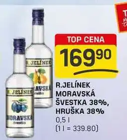 Flop R.JELÍNEK MORAVSKÁ ŠVESTKA 38% 0,5l nabídka